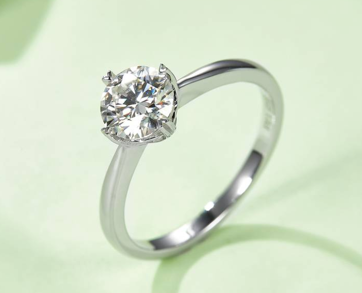 经典系列 1.0ct 莫桑钻 S925银 直臂经典四爪 M02A