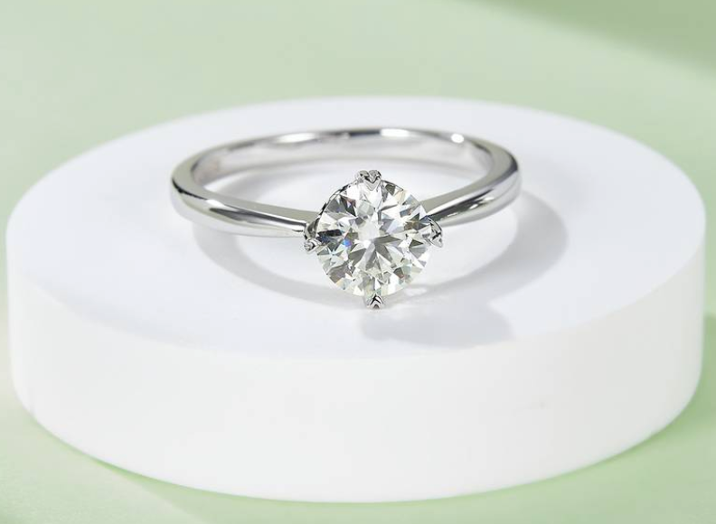 经典系列 1.0ct 莫桑钻 S925银 直臂经典四爪 M02A