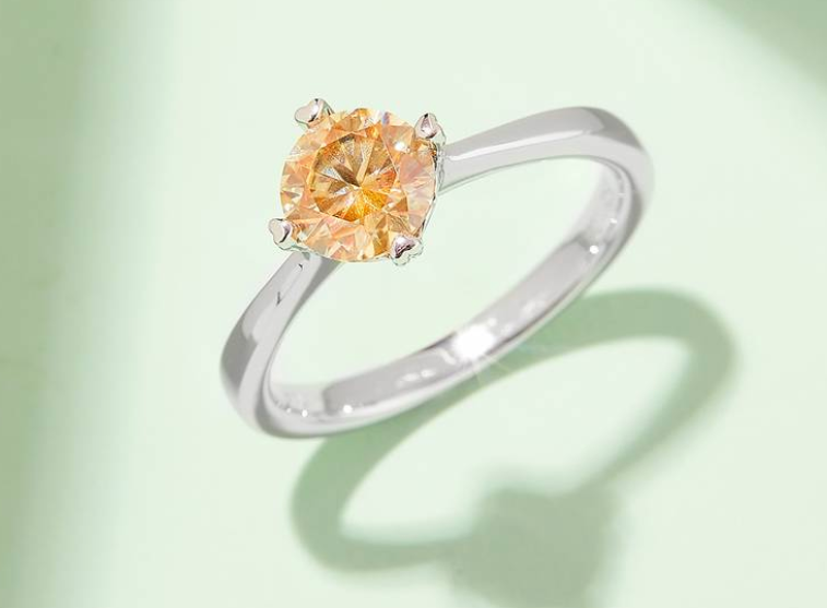 经典系列 1.0ct 莫桑钻 S925银 戒指 M02A (粉色/黄色莫/蓝色)