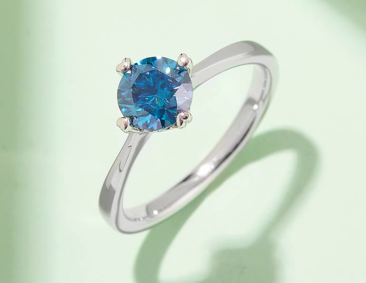 经典系列 1.0ct 莫桑钻 S925银 戒指 M02A (粉色/黄色莫/蓝色)