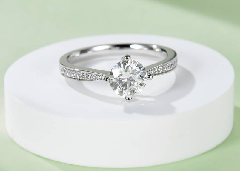 经典系列 1.0ct 莫桑钻 S925银 直臂微镶四爪 M02B