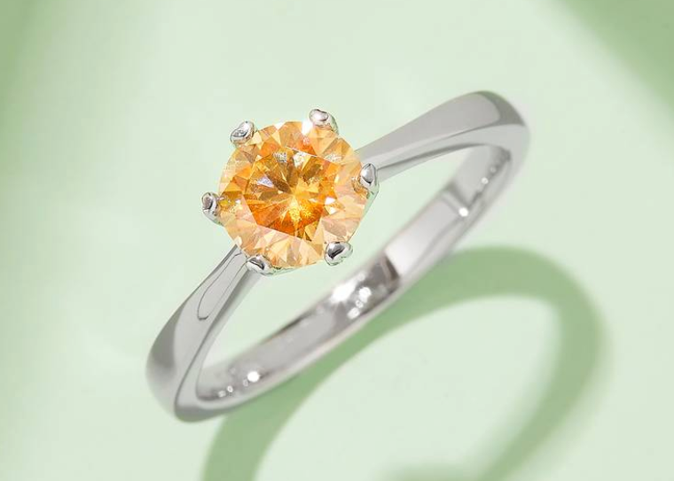 经典系列 1.0ct 莫桑钻 S925银 戒指 M03B (粉色/黄色莫/蓝色)