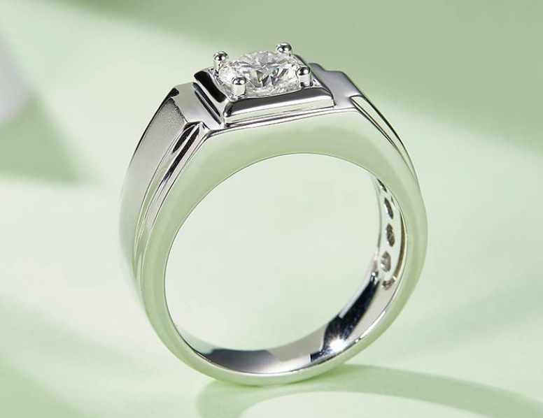 男戒系列 1.0ct 莫桑钻 S925银 M70A