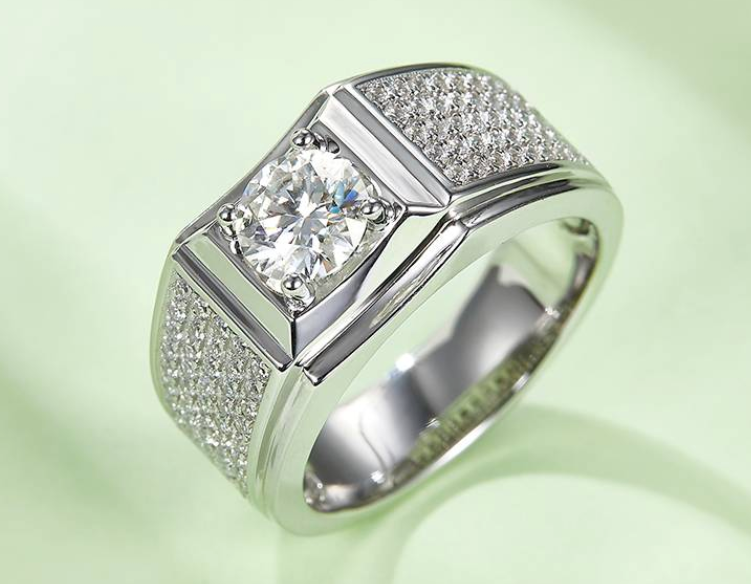 男戒系列 1.0ct 莫桑钻 S925银 M71A
