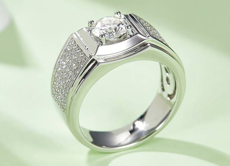 男戒系列 1.0ct 莫桑钻 S925银 M71A