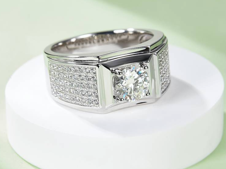 男戒系列 1.0ct 莫桑钻 S925银 M71A