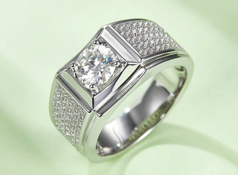 男戒系列 1.0ct 莫桑钻 S925银 M72A