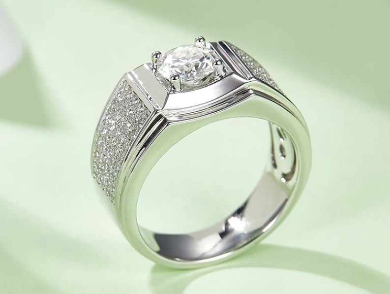 男戒系列 1.0ct 莫桑钻 S925银 M72A