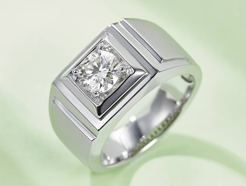 男戒系列 1.0ct 莫桑钻 S925银 M73A