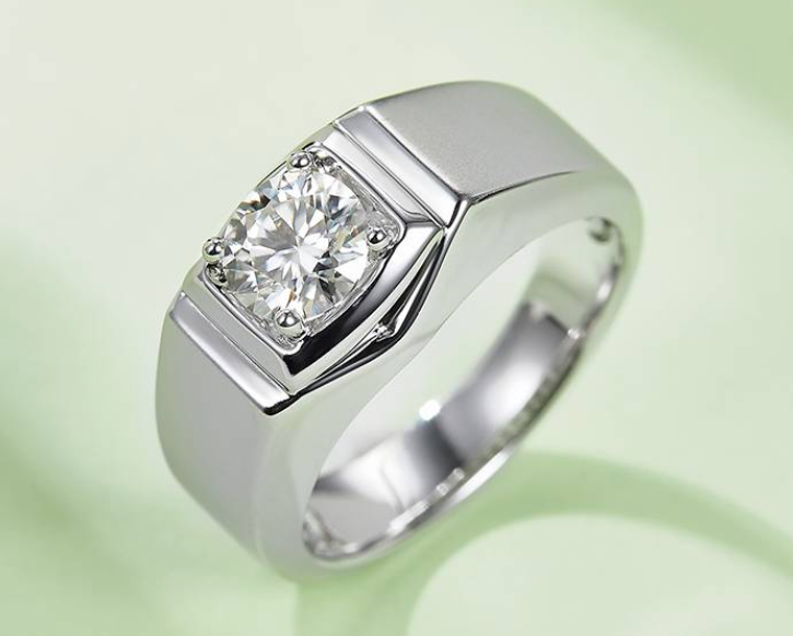 男戒系列 1.0ct 莫桑钻 S925银 M74A