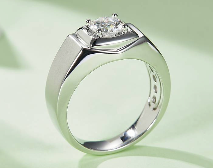 男戒系列 1.0ct 莫桑钻 S925银 M74A