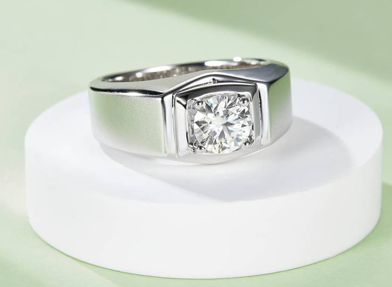 男戒系列 1.0ct 莫桑钻 S925银 M74A
