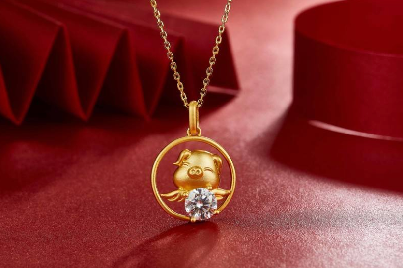 十二生肖系列(猪) 1.0ct 项链