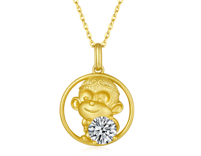 十二生肖系列(猴) 1.0ct 项链