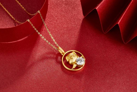 十二生肖系列(猪) 1.0ct 项链
